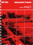 New Jersey Institute of Technology Catalog of Day and Evening Undergraduate Programs, 1982-1984