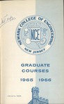 Newark College of Engineering Graduate Courses 1965-1966 by New Jersey Institute of Technology