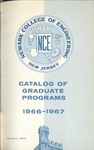 Newark College of Engineering Catalog of Graduate Programs 1966-1967 by New Jersey Institute of Technology