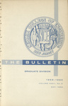 The Bulletin: Newark College of Engineering, Graduate Division, 1959-1960