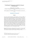 Trans-Disciplinary Communication in Collaborative Co-Design for Knowledge Sharing