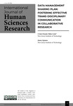 Data Management Sharing Plan: Fostering Effective Trans-Disciplinary Communication in Collaborative Research